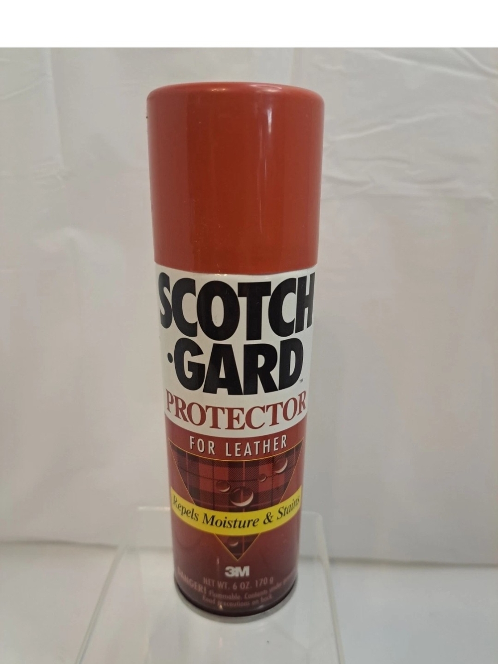 Vtg 3M Scotchgard Protector For Leather Spray Repels Moisture & Stains 6 oz-NOS